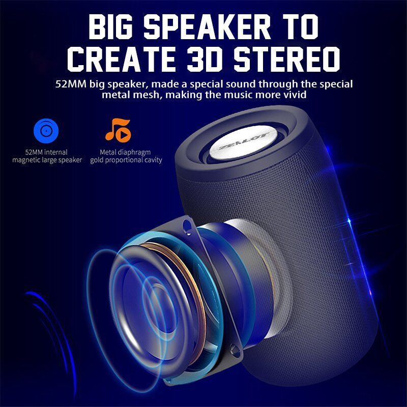 High Bass Ultra Loud Bluetooth Speakers Wireless Portable Speaker Outdoor