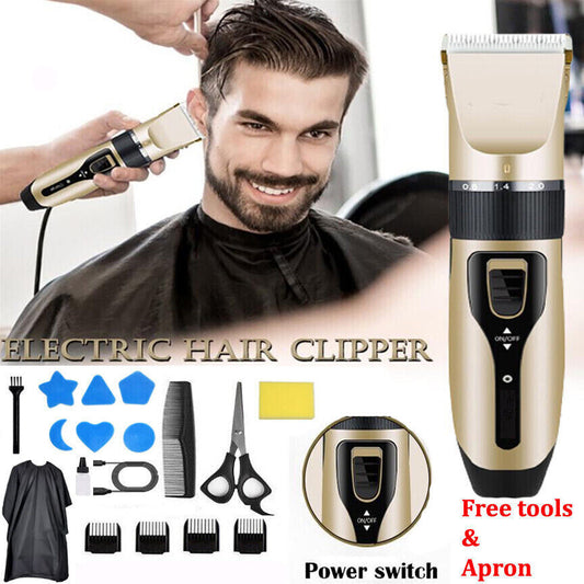 Professional Mens Hair Trimmer Cordless Machine Clippers Beard Electric Shaver